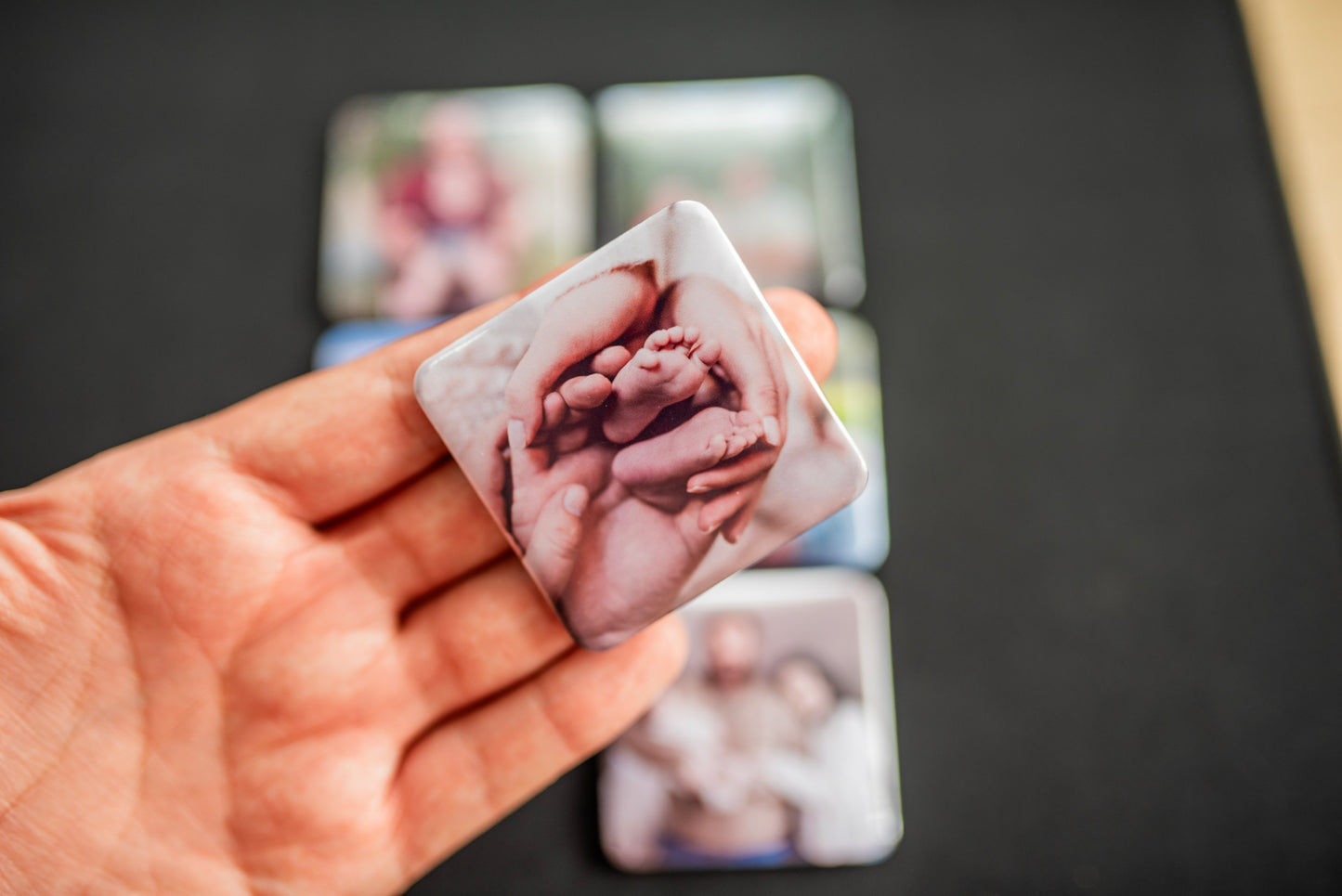 5cm Square Premium Custom Square Photo Magnets