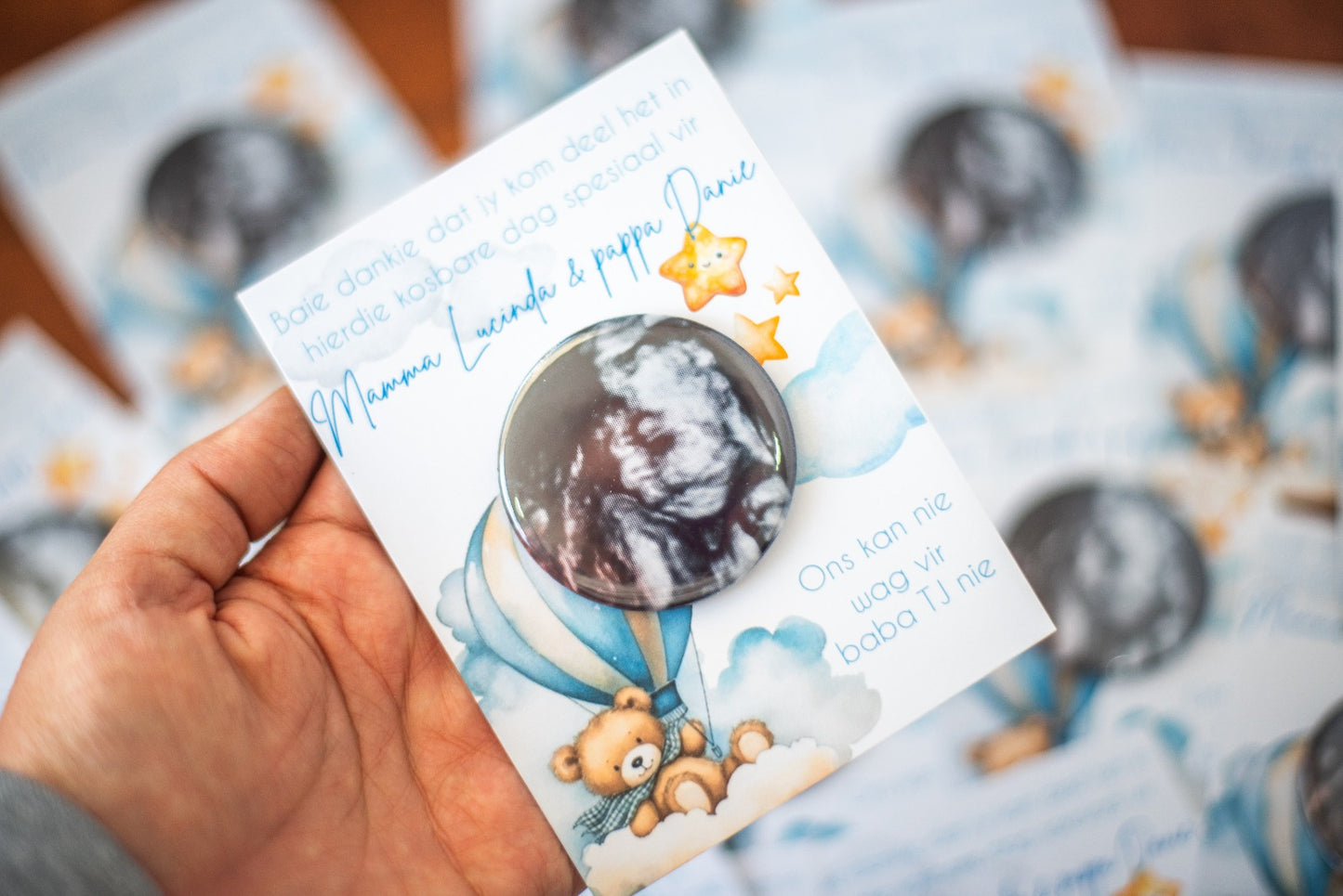 Babyshower fridge magnet favors