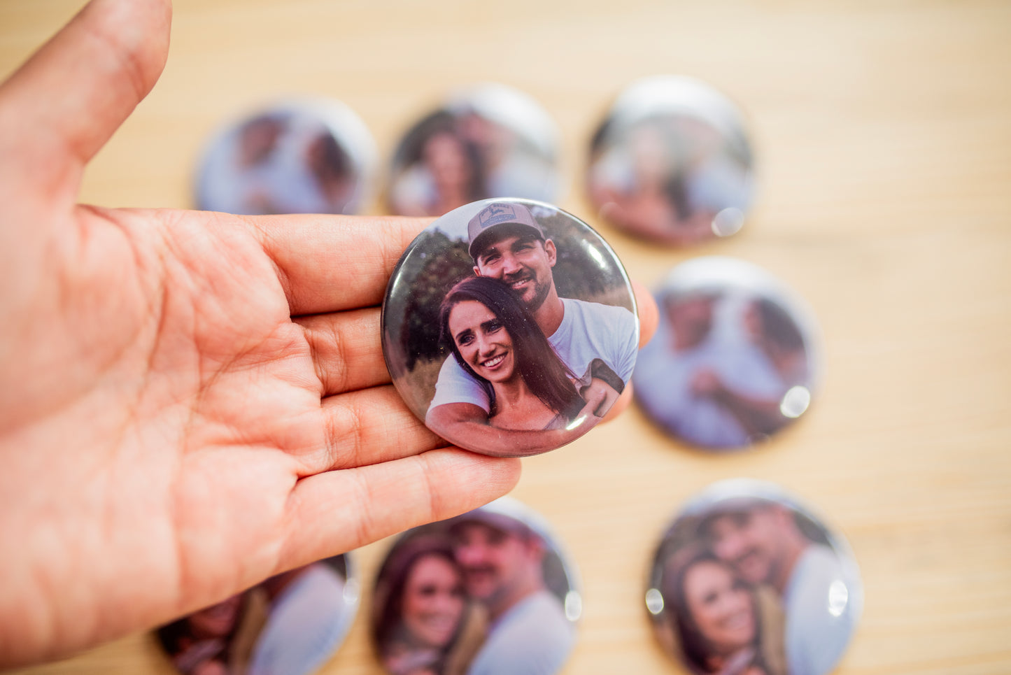 5cm Premium Custom Round Photo Magnets