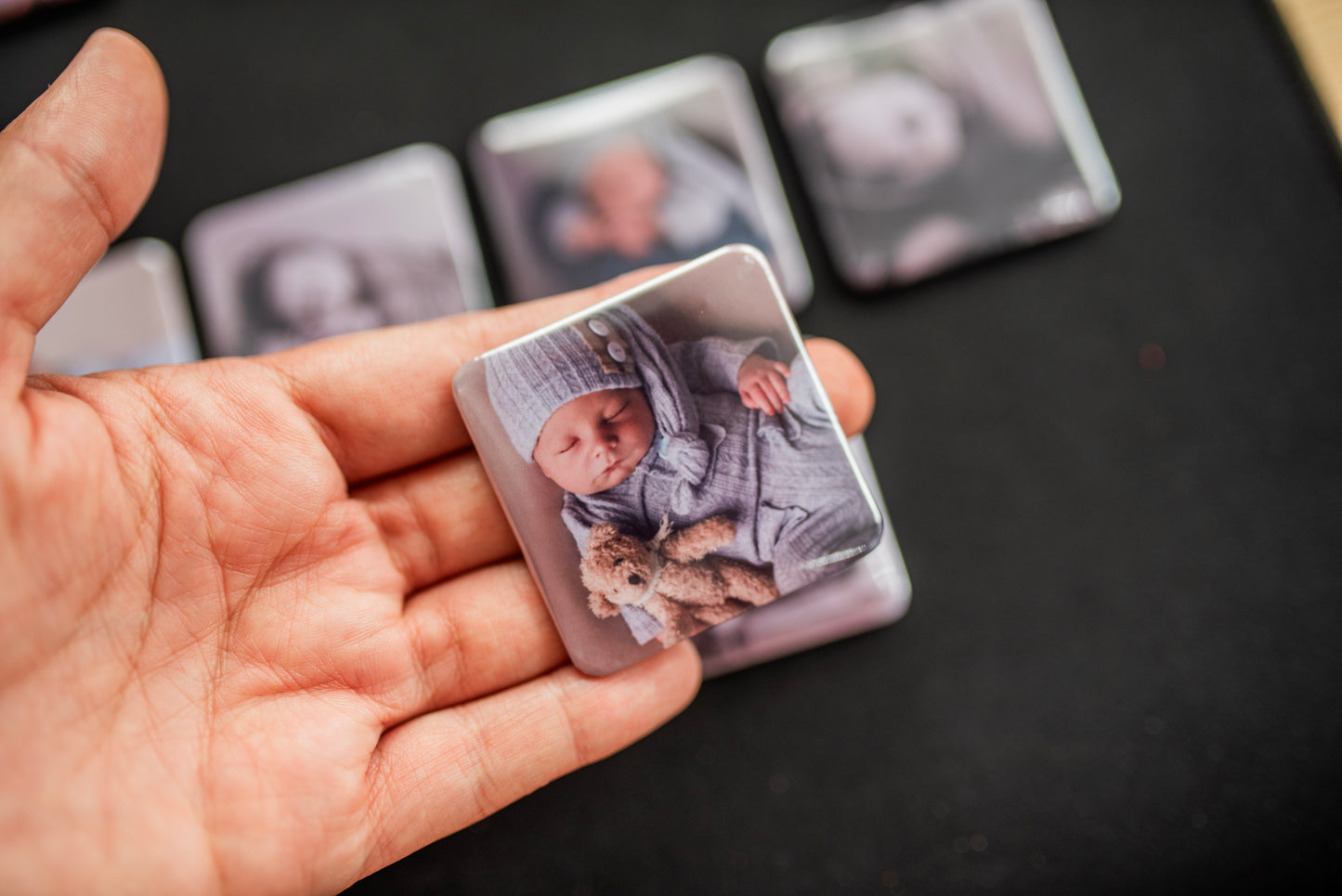 5cm Square Premium Custom Square Photo Magnets