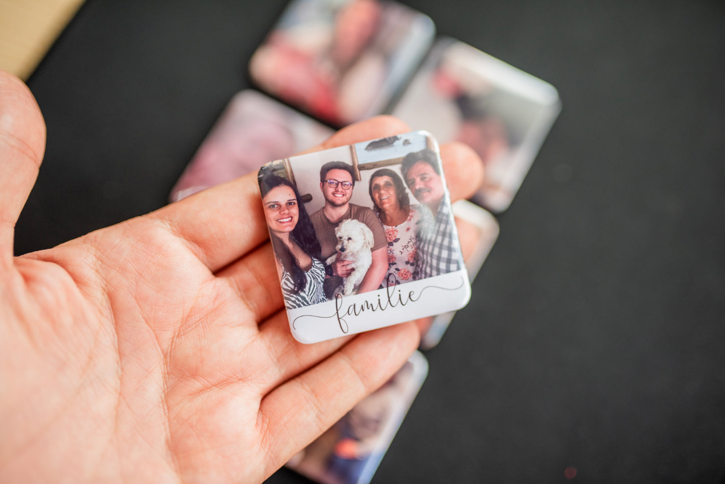 5cm Square Premium Custom Square Photo Magnets