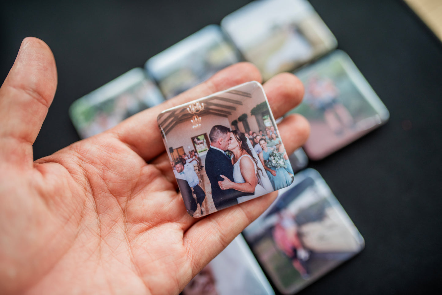 5cm Square Premium Custom Square Photo Magnets
