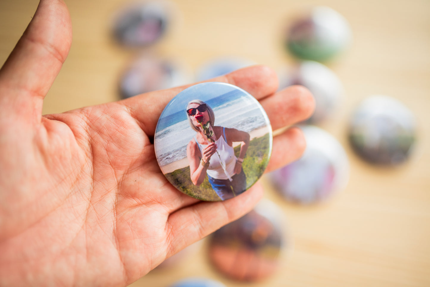 5cm Premium Custom Round Photo Magnets