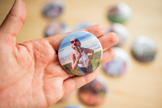 5cm Premium Custom Round Photo Magnets