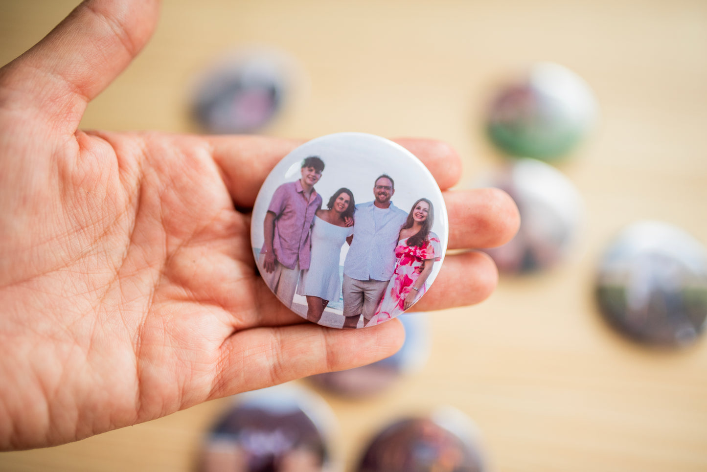 5cm Premium Custom Round Photo Magnets