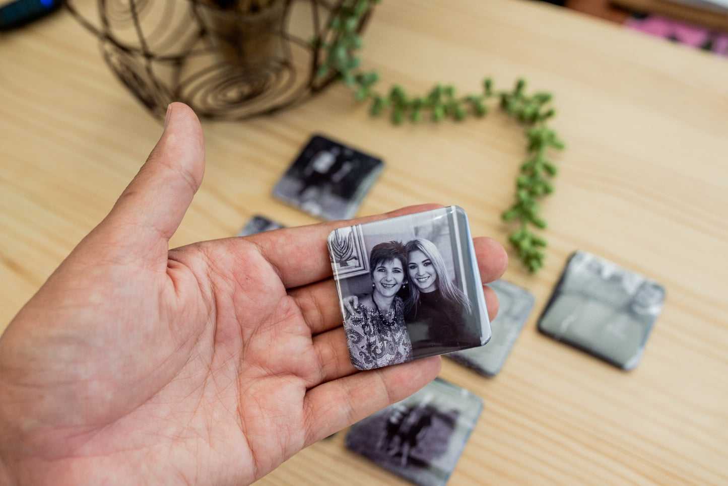 5cm Square Premium custom Photo Magnets