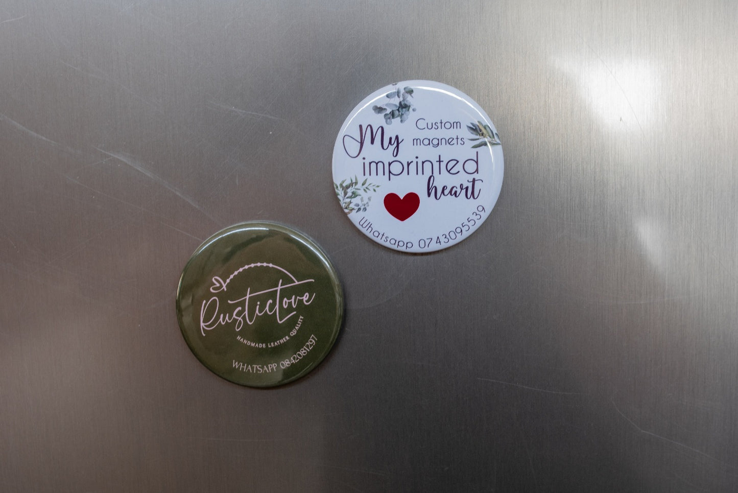 Business card magnets