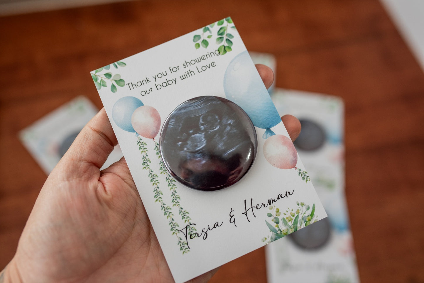 Babyshower fridge magnet favors