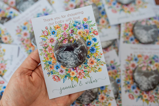 Babyshower fridge magnet favors